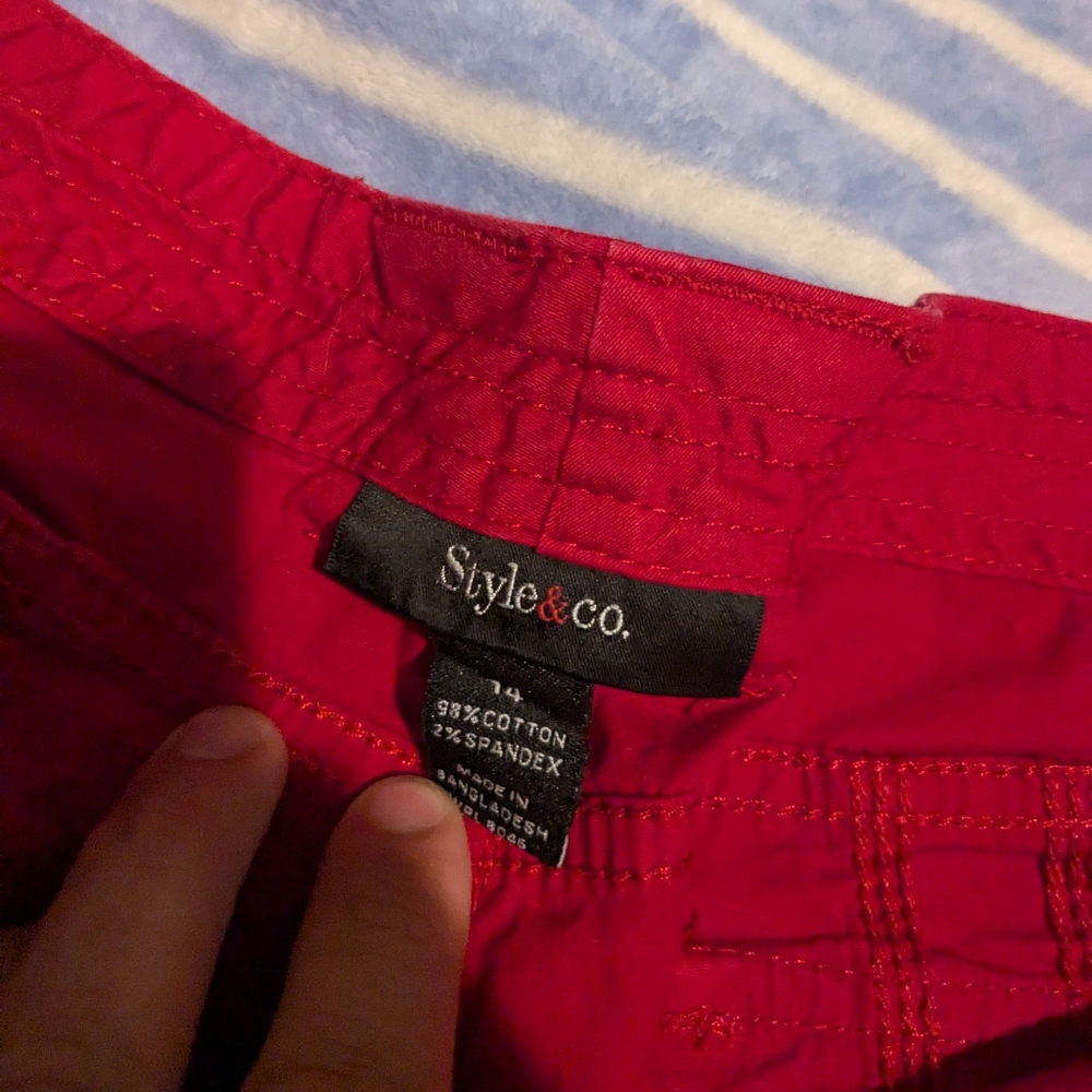 Style & Co Women's Red Pants